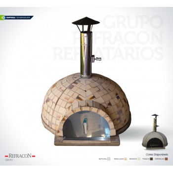 Forno Iglu-Revestido e natural